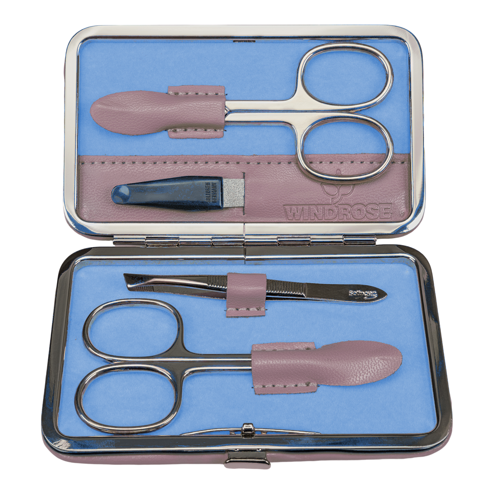 4-piece manicure case Merino Moda / gray