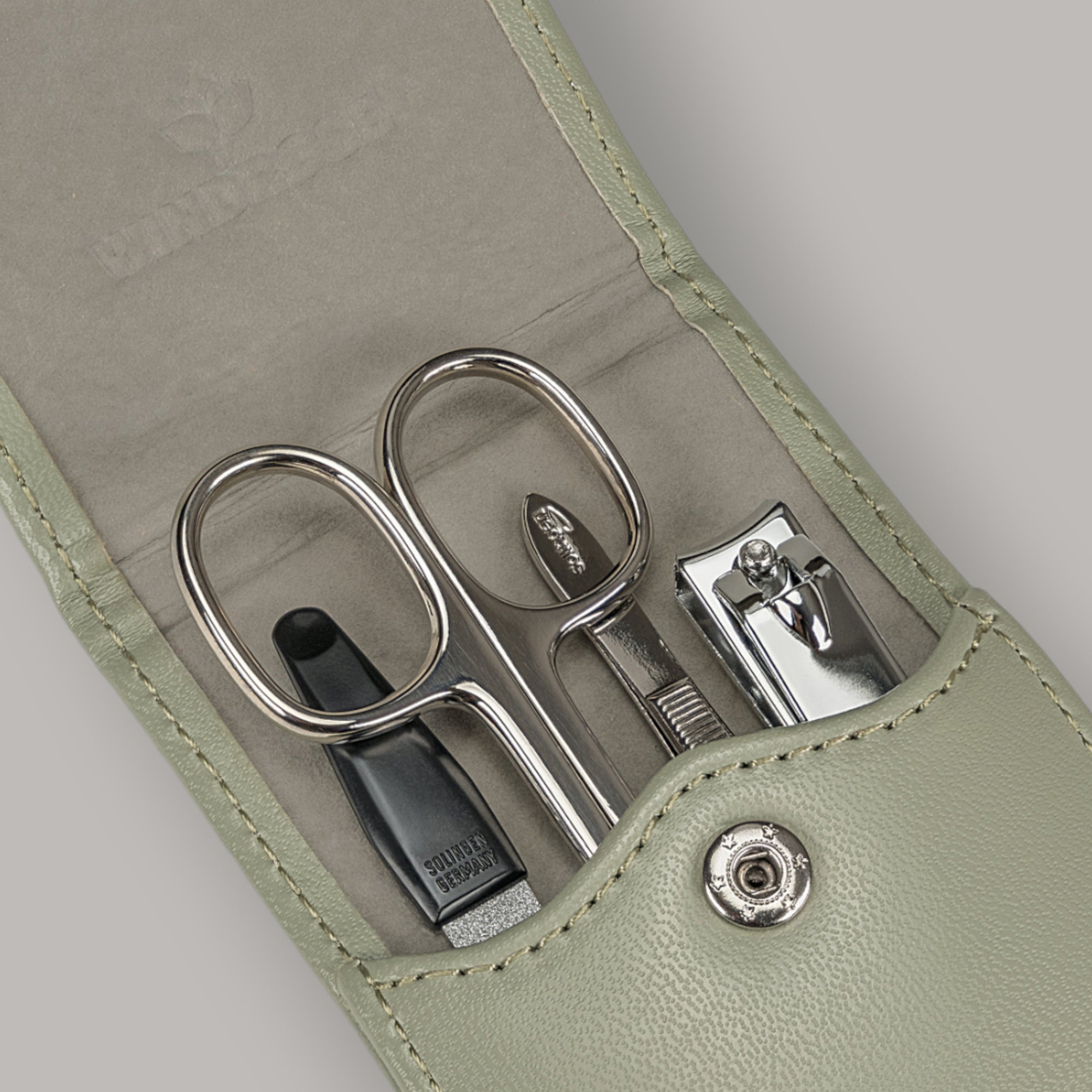 Trousse de manucure 4 pièces Merino Moda / sauge