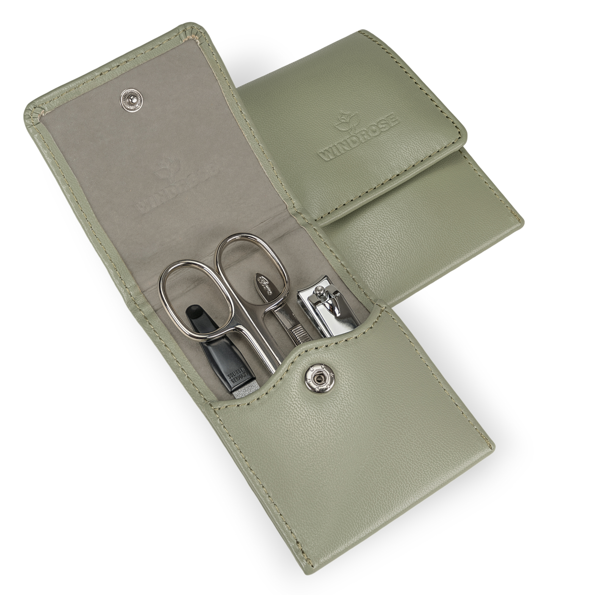 Trousse de manucure 4 pièces Merino Moda / sauge