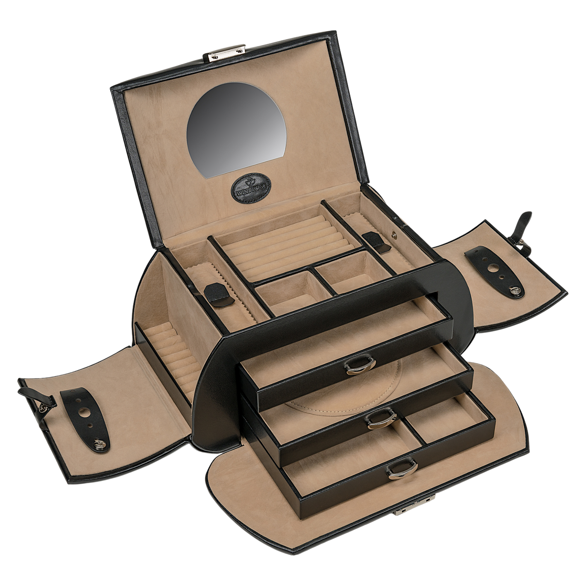 Jewelry case Merino / black