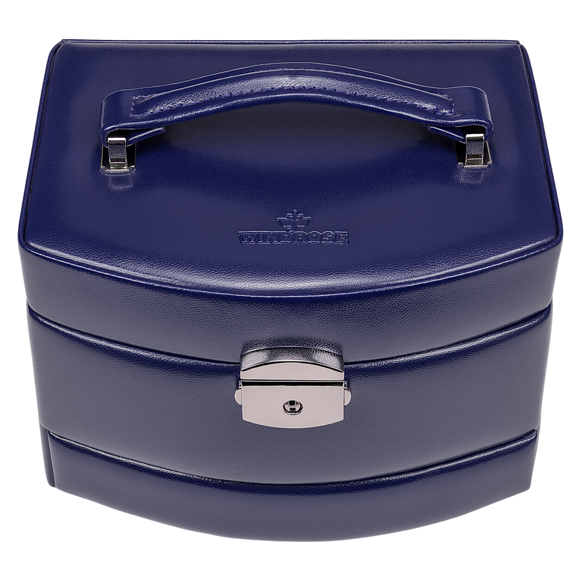 Automatic jewelry case Merino Moda / dark blue