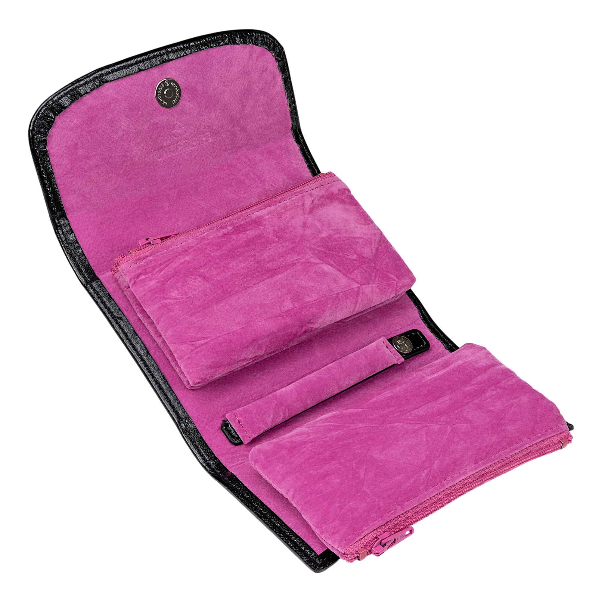 Schmuckkoffer mit integrierter Schmucktasche Merino Moda / schwarz