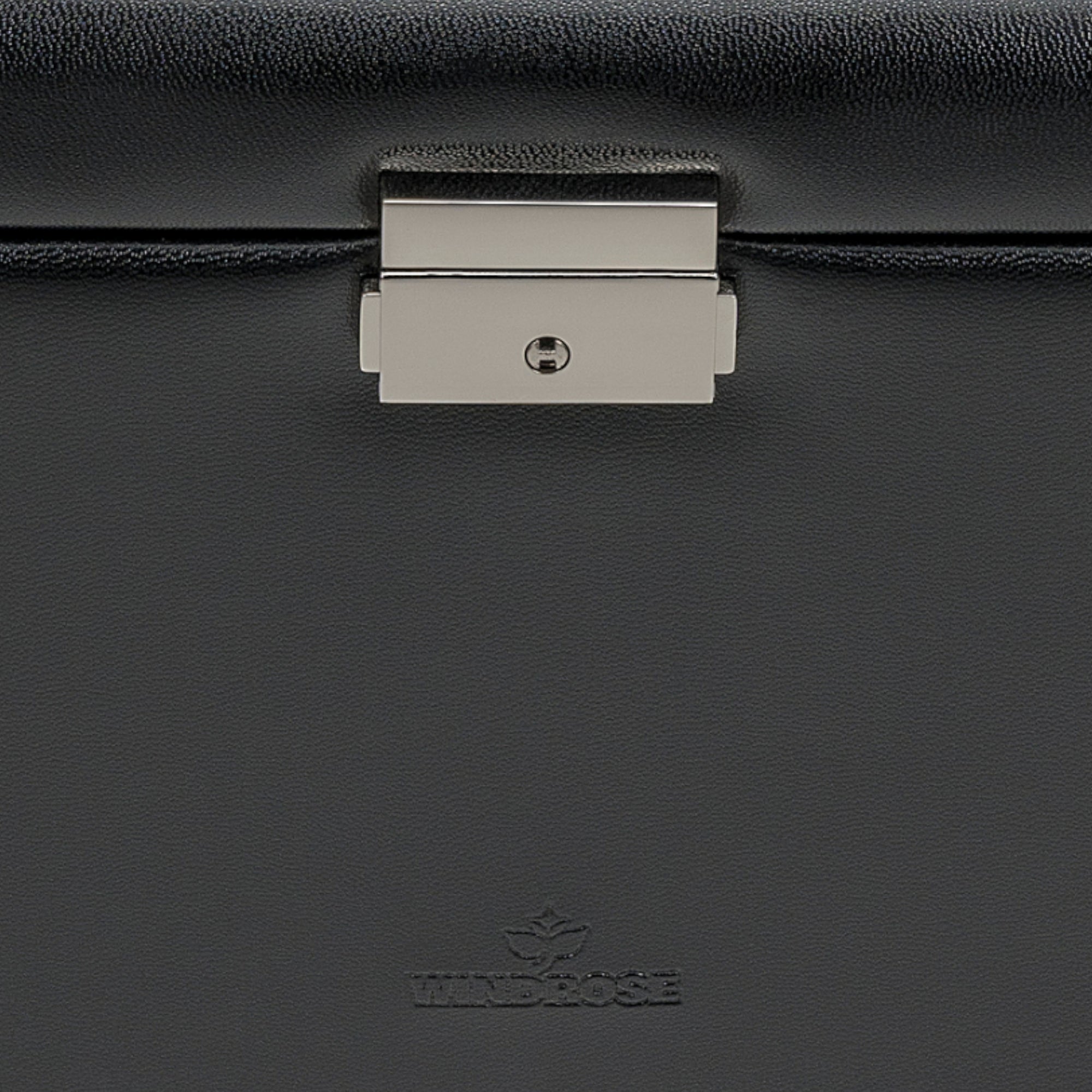 Schmuckkoffer mit integrierter Schmucktasche Merino Moda / schwarz
