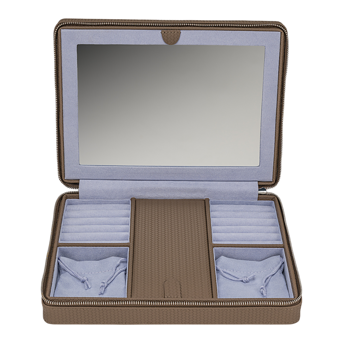 Reissverschluss Schmuckbox corbello / mocca – Windrose