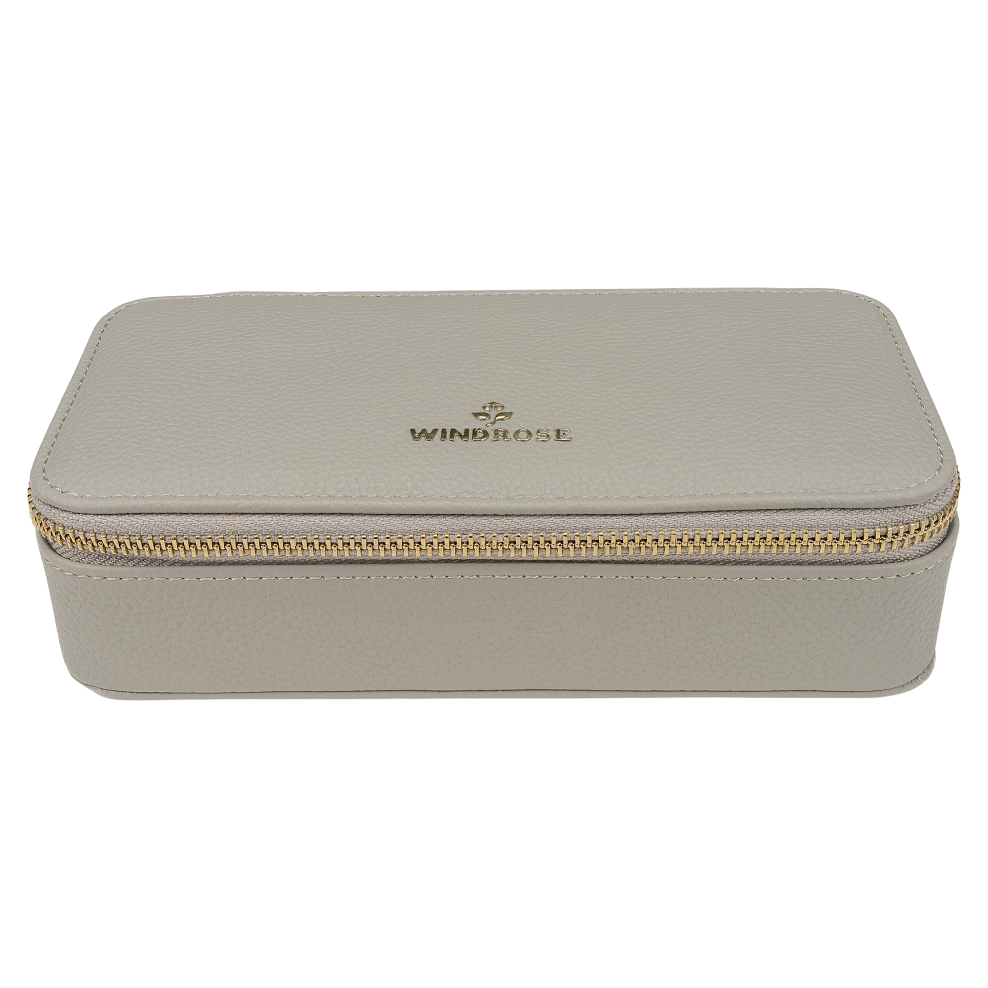 Jewelry case M with zipper Aurora / light grey
