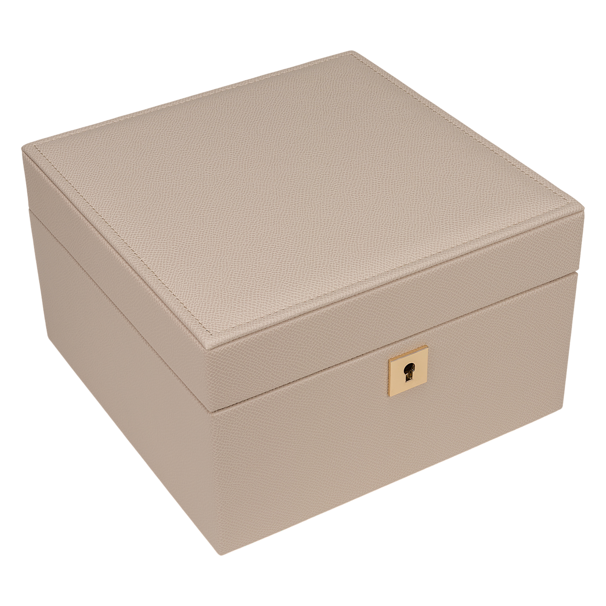 Schmuckkoffer luxora beige (Art.-Nr. 803991.12) – geschlossen, Schrägansicht
