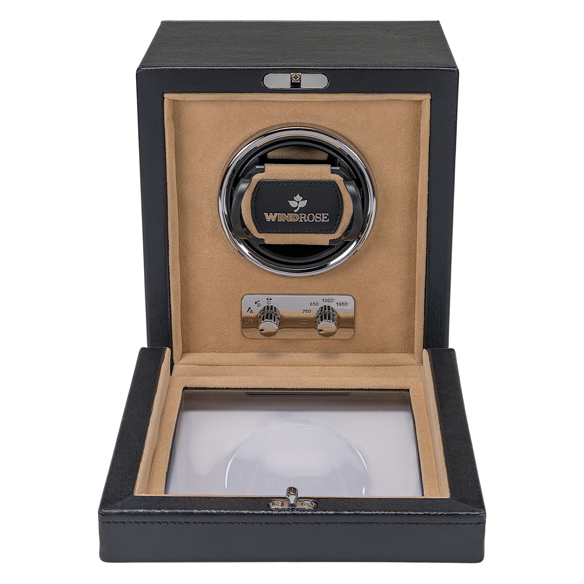 Watch winder 1 watch Ambiance / black (leather)